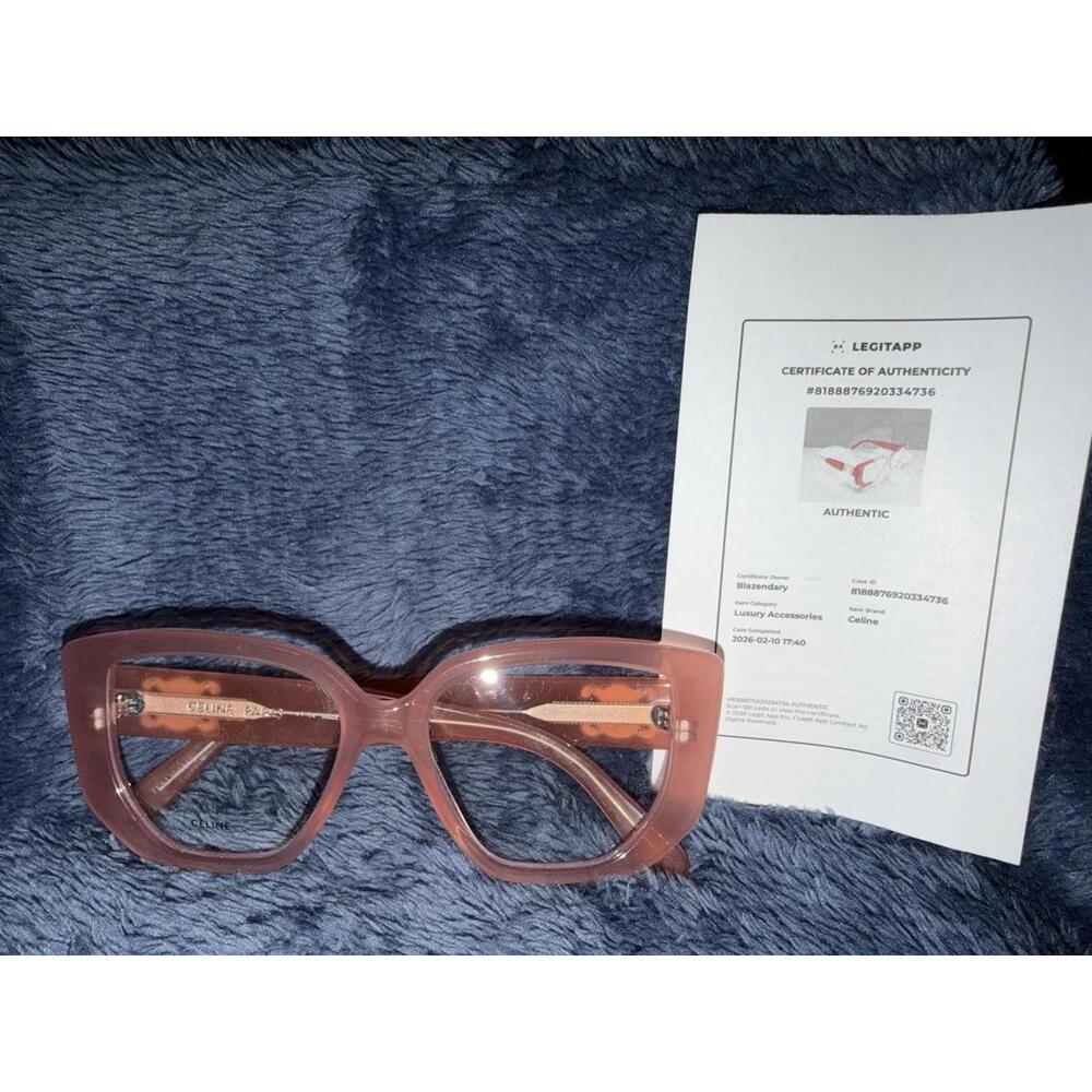 Celine CELINE PARK Pink Eyeglass Frames NWOT
